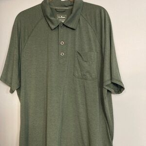 L.L. Bean Men's Olive Polo Shirt
